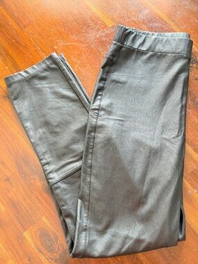 Splendid Black Skinny Faux-Leather Look Leggings